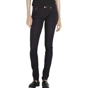 Y2K Acne Womens Straight Leg Jeans 27 Dark Wash Low rise Grunge punk skater emo
